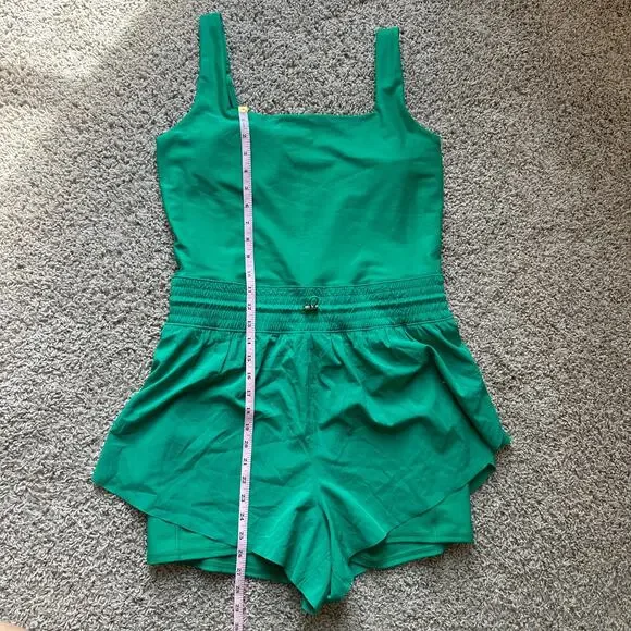 Abercrombie and Fitch YPB Sculptlux Hybrid Flyaway Onesie, Kelly Green, size XL - Picture 5 of 8